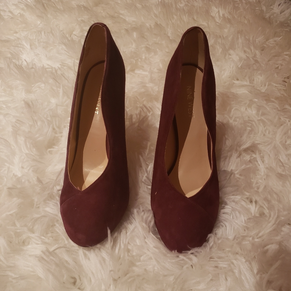 Burgundy Nine West heels